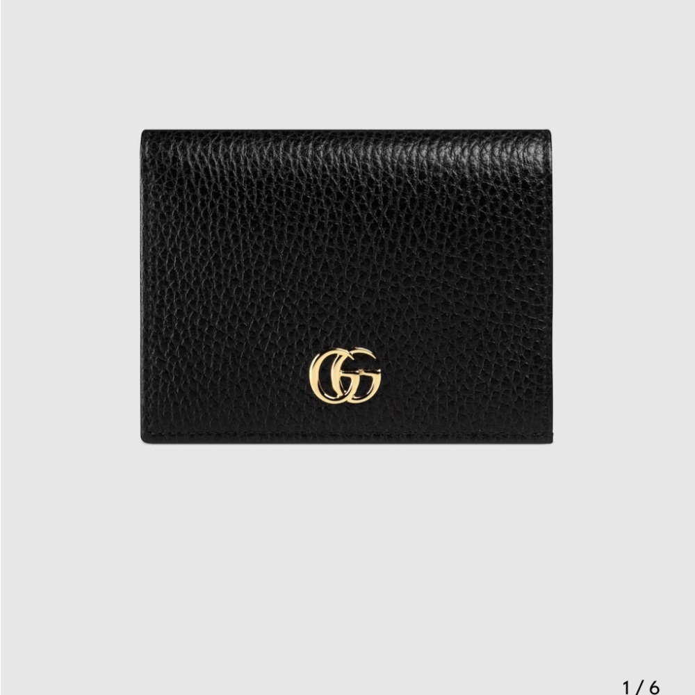 Gucci GG Marmont Leather Wallet Black